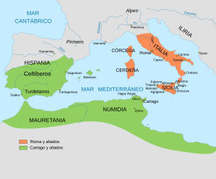 Dominació de la costa mediterrània.