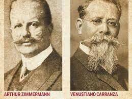 El Ministerio de Asuntos Exteriores alemán emite el telegrama Zimmermann. (Berlín).