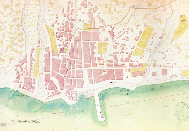 Plano de Santa Cruz en 1771