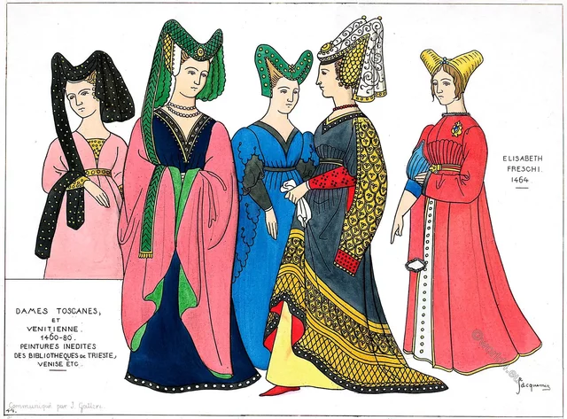 Vestidos de la era medieval (480-1450)