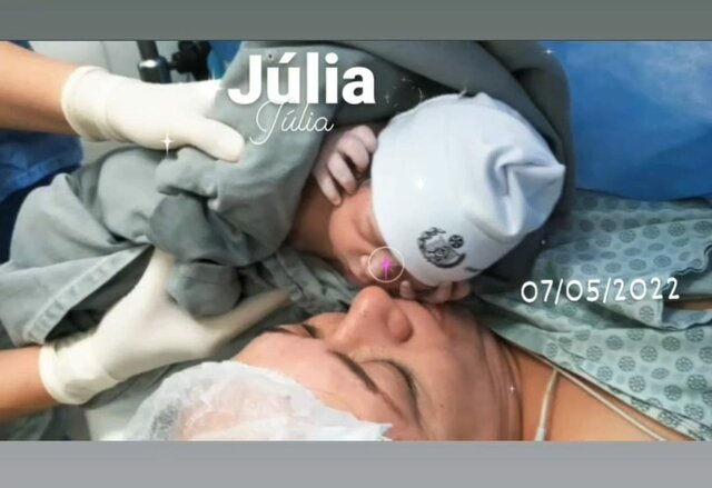 nascimento da Júlia (minha irmã)