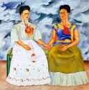 Frida Kahlo pinta Las dos Fridas