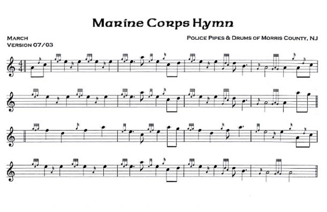 Official Adoption of the Marine Corps Hymn