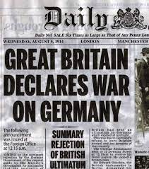 France and U.K declare the war to Germany.