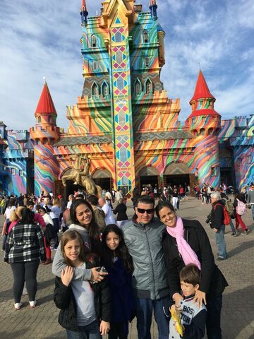 minha primeira vez em um parque de diversões
