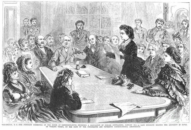 Victoria Woodhull addresses the Judiciary Committee of the U.S