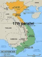 Creation of the 17th parallel between north and south vietnam