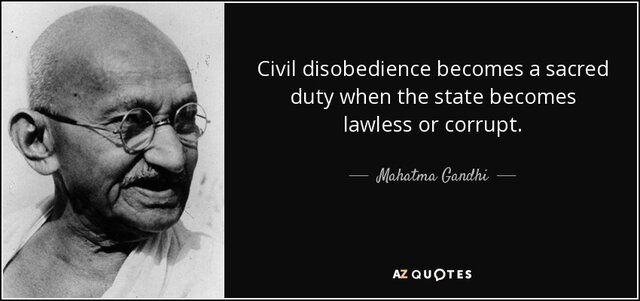 Civil disobedience
