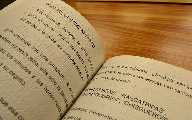 Inauguración del departamento de Braile