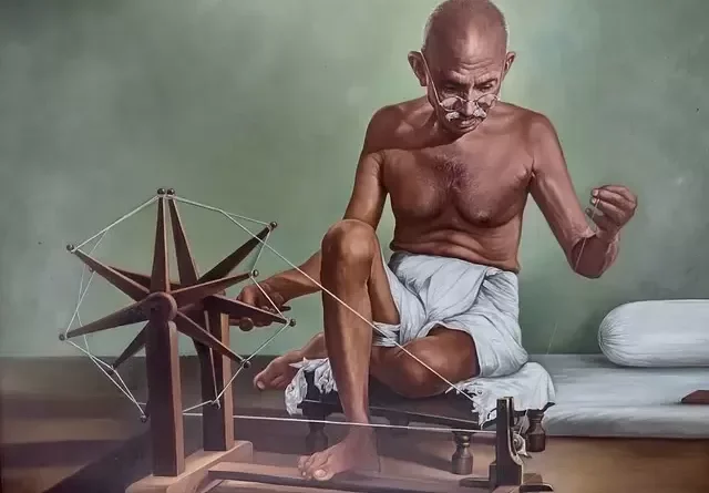Gandhi thrown off carriage.