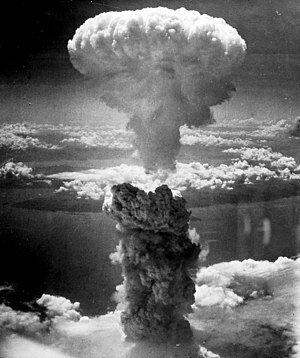 LA II GUERRA MUNDIAL . (1939-1945) Foto. Bomba atómica de Nagasaki 1945