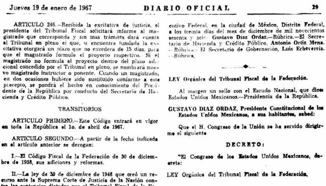 Ley Orgánica del Tribunal Fiscal de la Federación