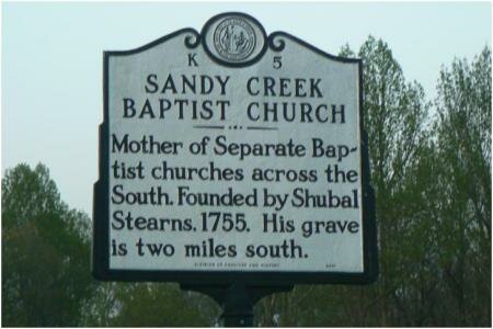 Sandy Creek Baptist Association-Center of Separate Baptist Movement