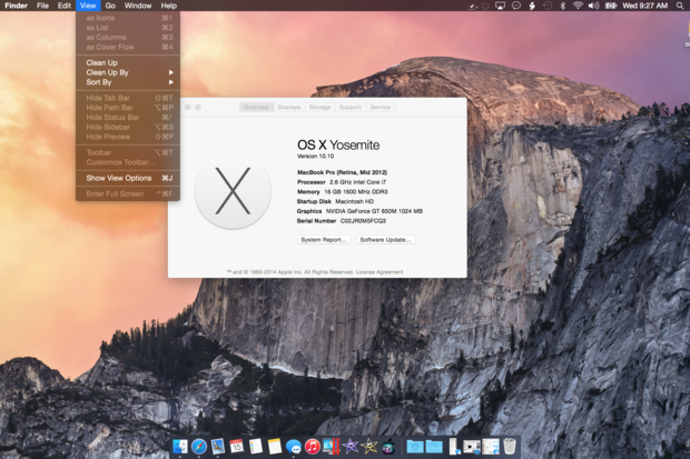 Mac os X 10.10 Yosemite