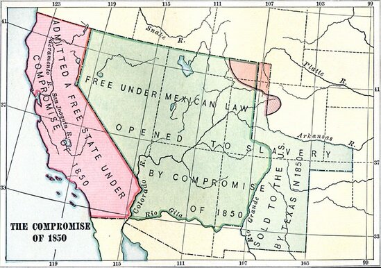 1850 California joins U.S.A.