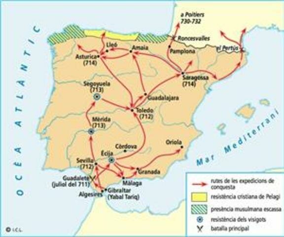 L’Islam envaeix la península ibèrica