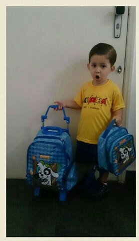 Meu primeiro dia no Colégio Aquarela.