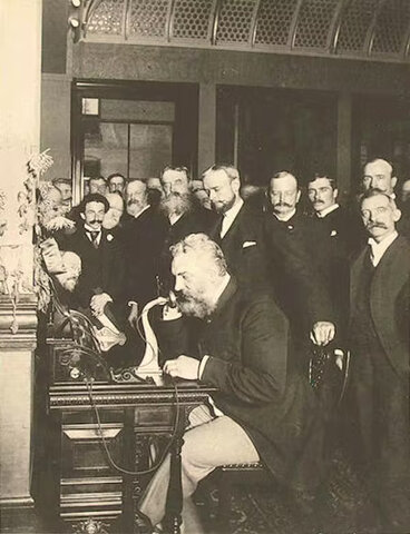 The first long distance phone-line.