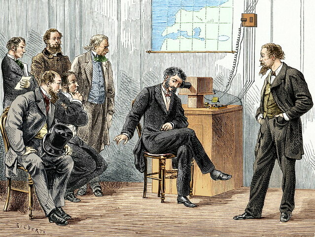 The first long distance phone-CALL.