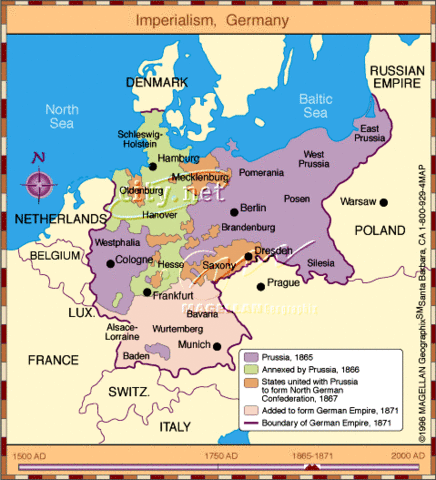 Napoleon made changes to German teritorries