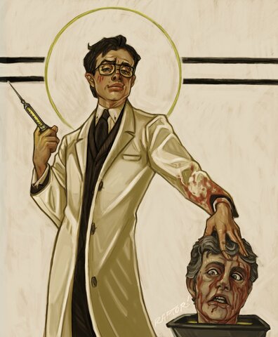 His play as Herbert West (voice)