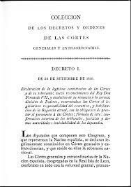 Decreto de las Cortes Generales