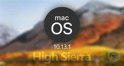 Mac OS 10.13 HIGH SIERRA