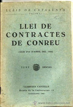 Catalunya: Llei de contractes de conreu i Llei de bases