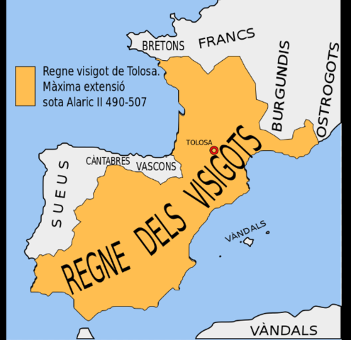 Toledo es converteix en capital del regne visigòtic