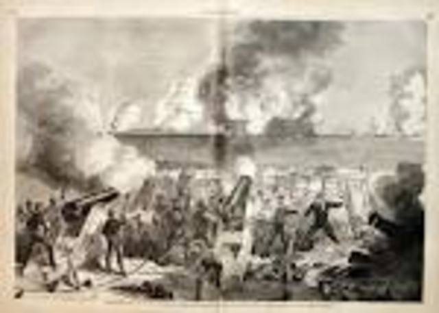 Firing on Fort Sumter April