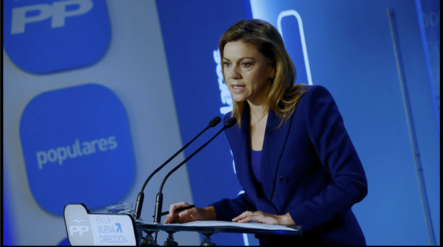 Cospedal sugiere que el objetivo de las protestas de Burgos no era parar las obras