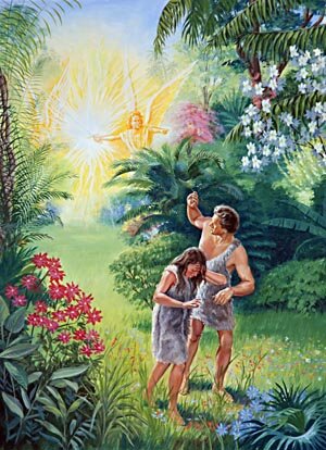 adam and eve in the garden