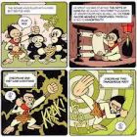 Monkey King learns kung-fu