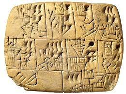 Invencion de la escritura cuneiforme en mesopotamia