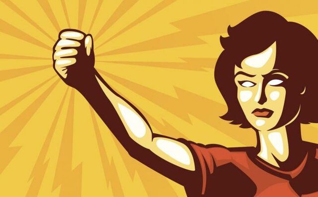 Le coup dans l'histoire de la femme