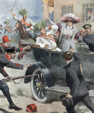 The assassination of Austrian Archduke Franz Ferdinand