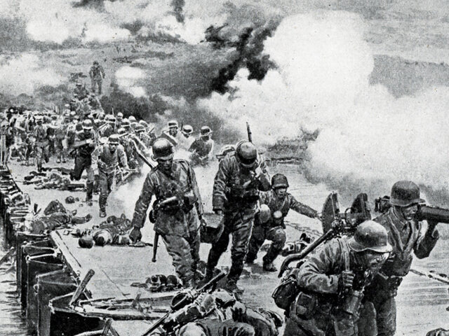 The defeat of the German army on the Western Front