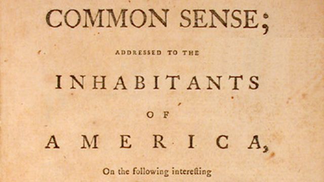 Publishing of "Common Sense" (important political document)
