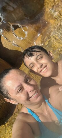 Viagem para um parque aquático