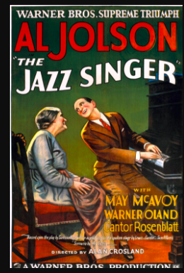 The Jazz Singer debuts (1st movie with sound)
