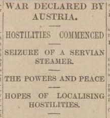 Austria- Hungary declares war on Serbia