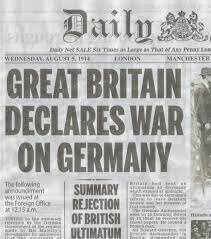 Great Britain Declares War on Germany
