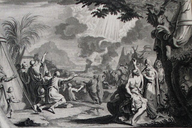 Moses gives his blessing to his people through three sermon