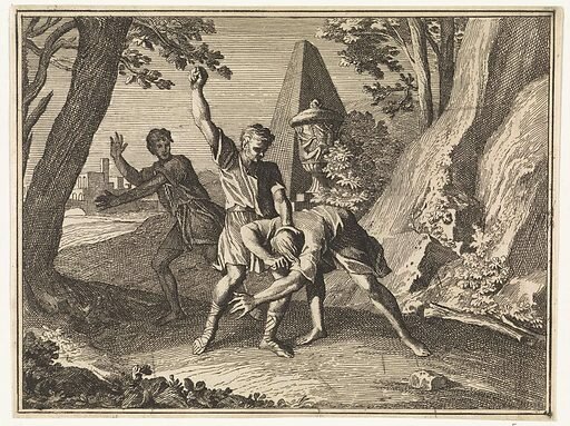 Moses kills an Egyptian man