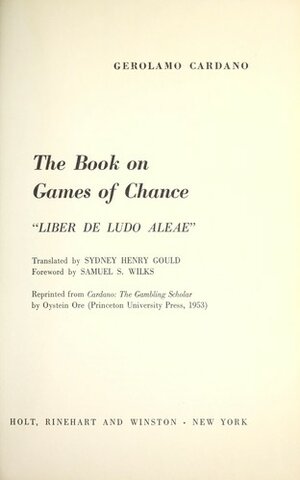 Liber de ludo aleae