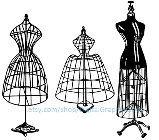 Maniquíes con extremidades (alambre)