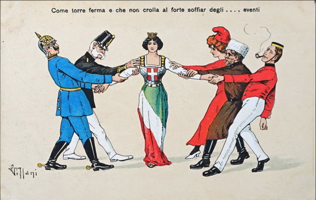 Italy refuses to help the Central Powers and joins the war on the Allies' side