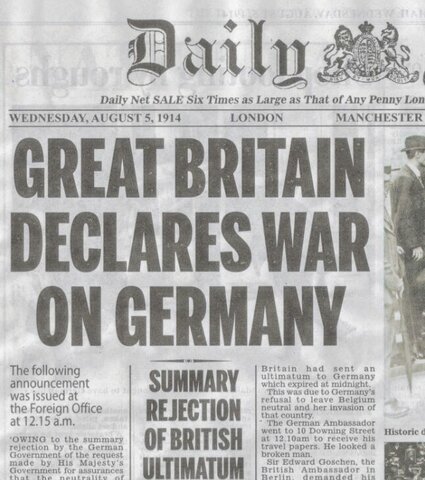 France and England declare war on Germany