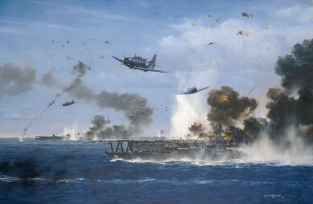 U.S. Navy Win The Battle Of Midway