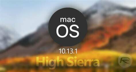 Mac OS 10.13 ALTA SIERRA